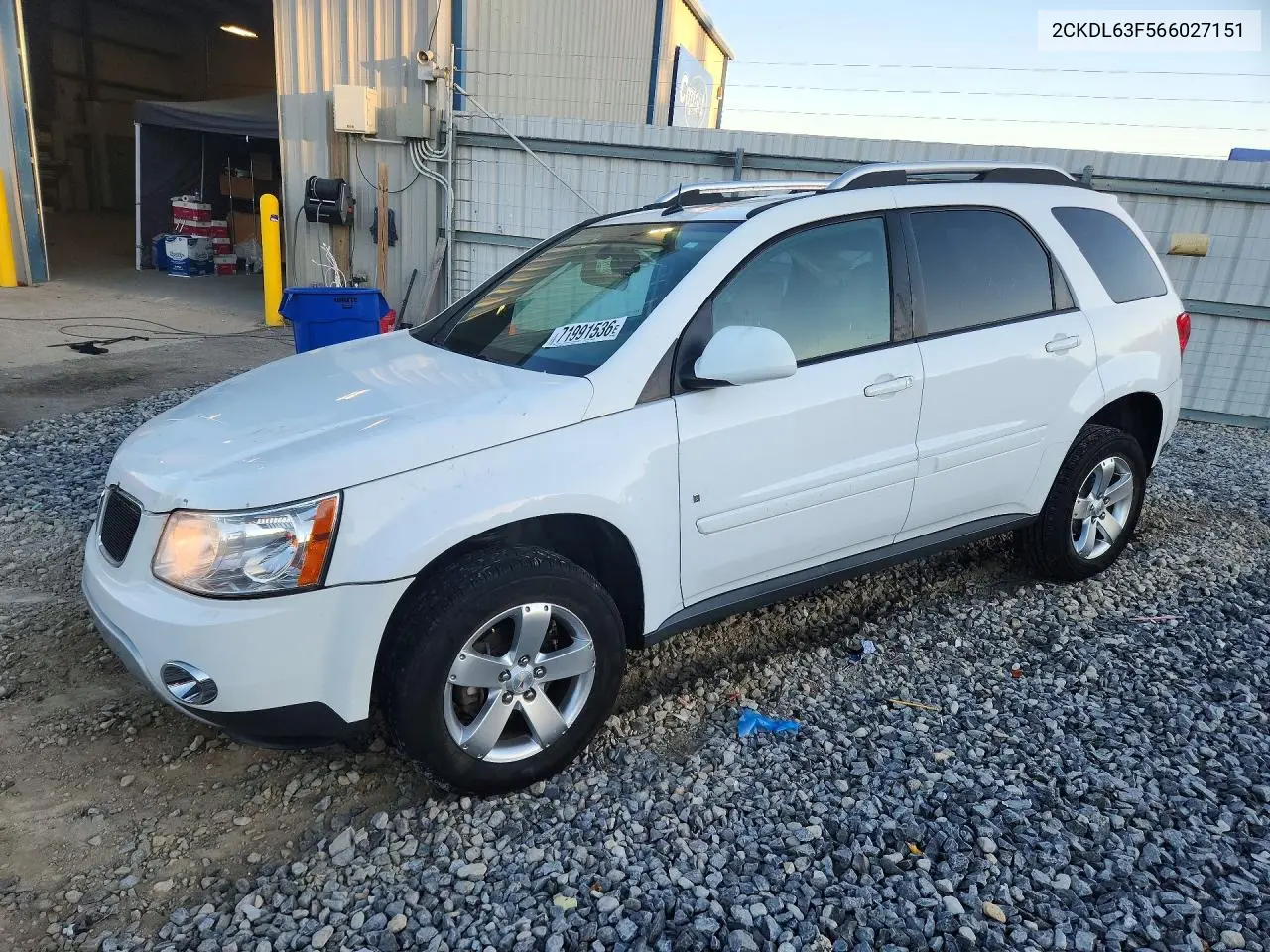2006 Pontiac Torrent VIN 2CKDL63F566027151 фото 1