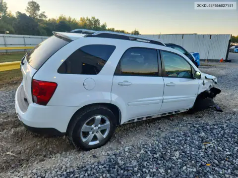2006 Pontiac Torrent VIN 2CKDL63F566027151 фото 3