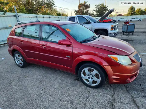2005 Pontiac Vibe VIN 5Y2SL63815Z449162 фото 4