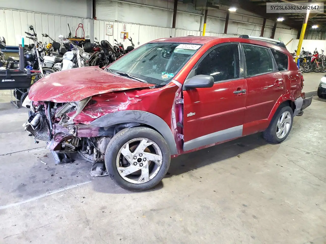 5Y2SL63825Z462647 Pontiac VIBE 2005 — повреждение Передняя часть, фото до ремонта