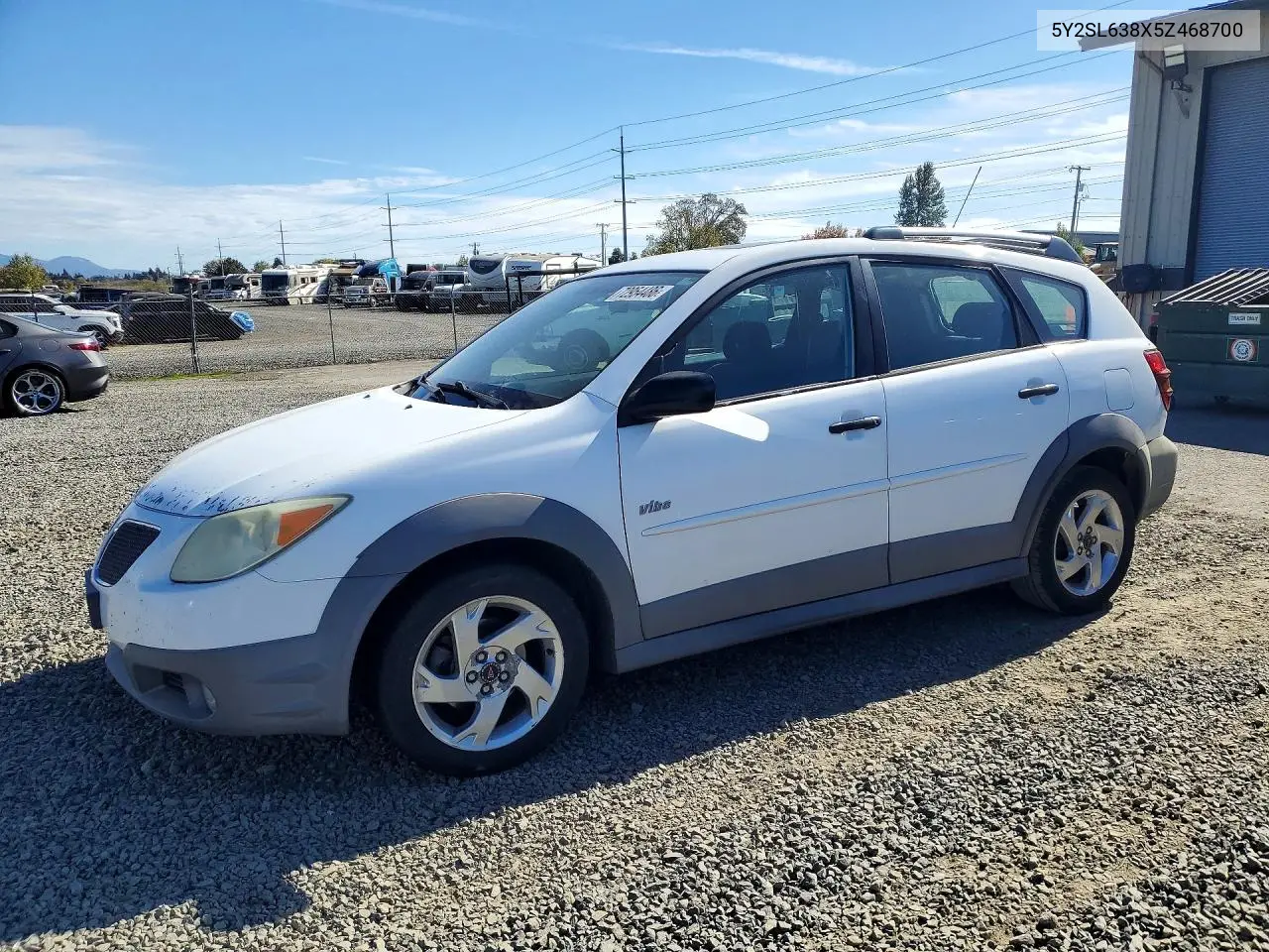 5Y2SL638X5Z468700 Pontiac VIBE 2005 — повреждение Механические повреждения, фото до ремонта