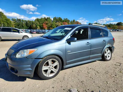 5Y2SL65876Z409568 — 2006 Pontiac VIBE, Задняя часть, фото до ремонта