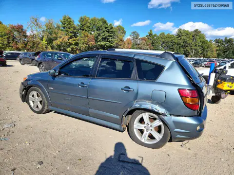 2006 Pontiac Vibe VIN 5Y2SL65876Z409568 фото 2