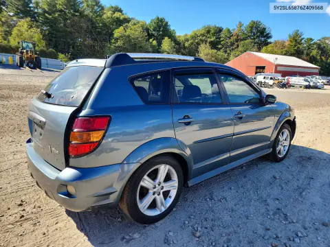 2006 Pontiac Vibe VIN 5Y2SL65876Z409568 фото 3