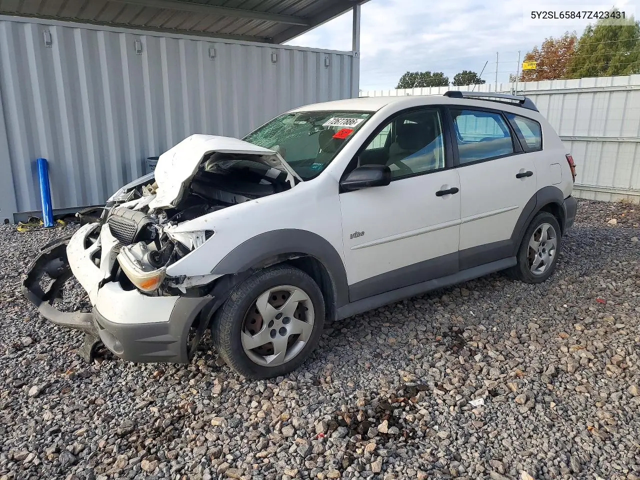 2007 Pontiac Vibe Base VIN 5Y2SL65847Z423431 фото 1