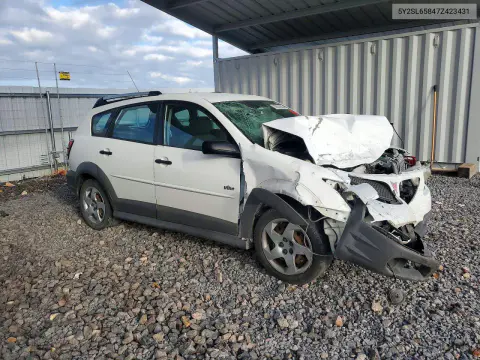 2007 Pontiac Vibe Base VIN 5Y2SL65847Z423431 фото 4