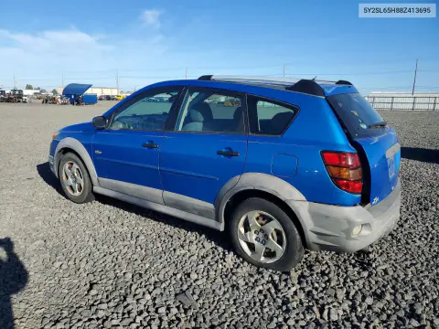 2008 Pontiac Vibe VIN 5Y2SL65888Z413695 фото 2