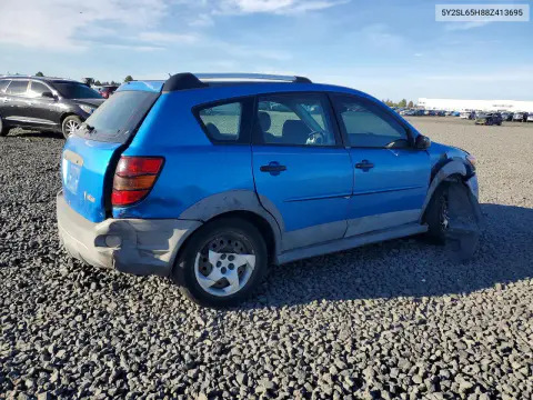 2008 Pontiac Vibe VIN 5Y2SL65888Z413695 фото 3