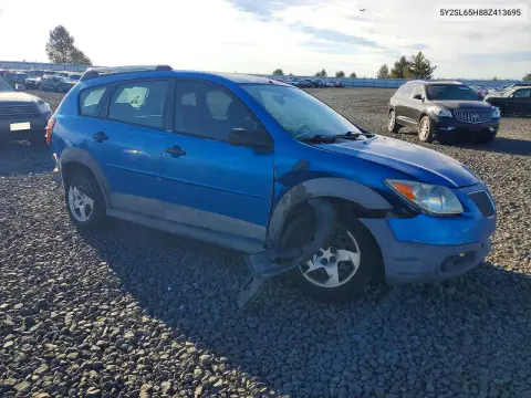 2008 Pontiac Vibe VIN 5Y2SL65888Z413695 фото 4