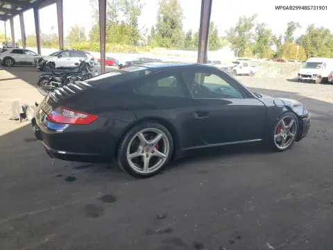 2008 Porsche 911 Carrera S VIN WP0AB29948S731901 фото 3