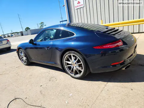 2013 Porsche 911 Carrera VIN WP0AA2A97DS106417 фото 2