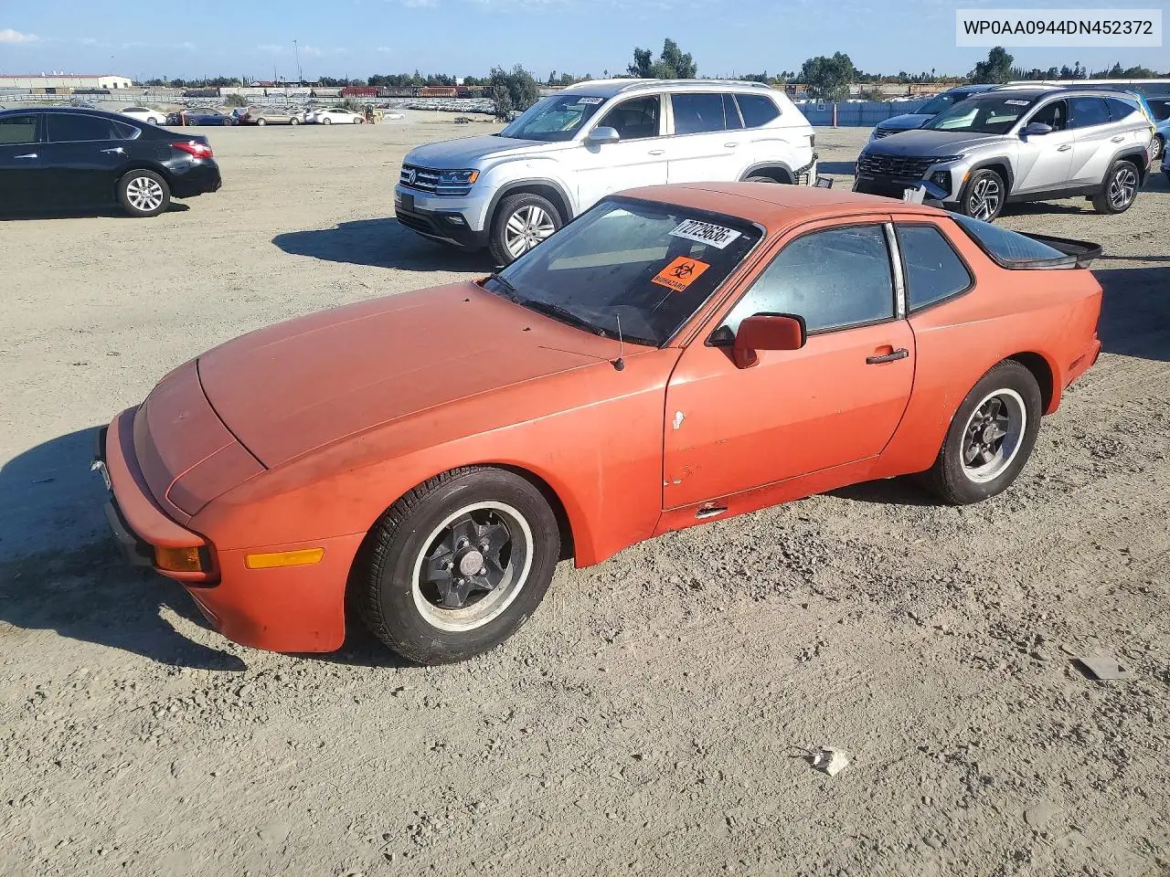 1983 Porsche 944 VIN WP0AA0944DN452372 фото 1