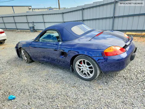 2001 Porsche Boxster VIN WP0CA29871U624600 фото 2