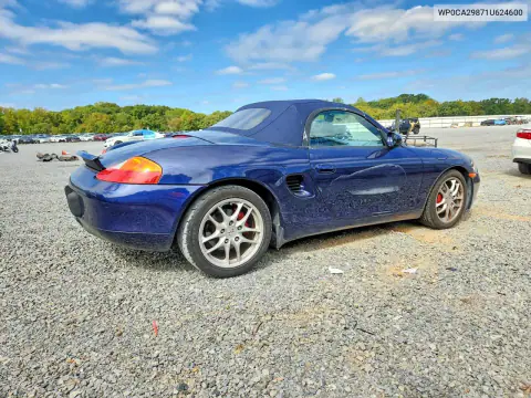 2001 Porsche Boxster VIN WP0CA29871U624600 фото 3