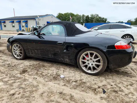 2001 Porsche Boxster S VIN WP0CB29861U661294 фото 2
