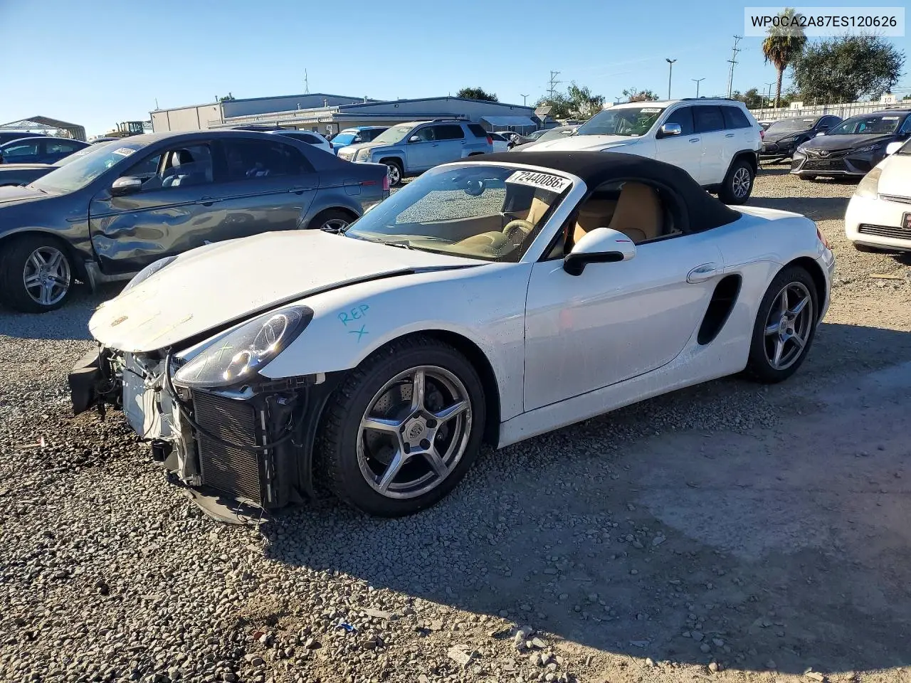2014 Porsche Boxster VIN WP0CA2A87ES120626 фото 1
