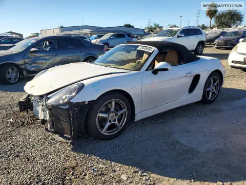 WP0CA2A87ES120626 — 2014 Porsche Boxster, Передняя часть, фото до ремонта