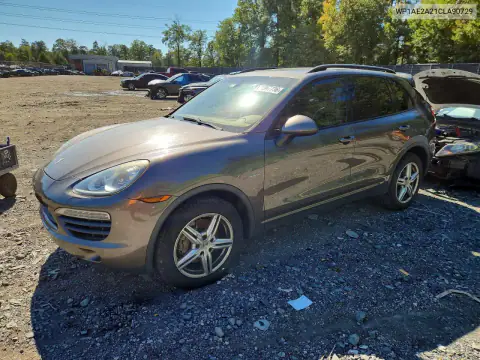 WP1AE2A21CLA90729 — 2012 Porsche Cayenne, Передняя часть, фото до ремонта