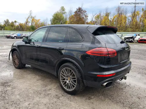 2017 Porsche Cayenne VIN WP1AA2A27HKA81932 фото 2