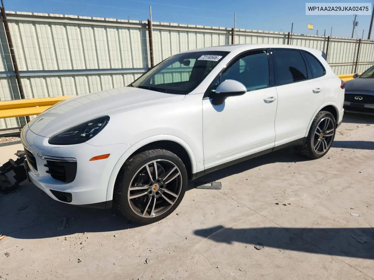 2018 Porsche Cayenne VIN WP1AA2A29JKA02475 фото 1