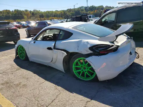 WP0ZZZ98ZGK199692 — 2016 Porsche Cayman, фото 2 с аукциона Copart 19.10.2026, Задняя часть