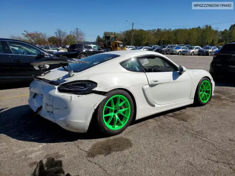 WP0ZZZ98ZGK199692 — 2016 Porsche Cayman, фото 3 с аукциона Copart 19.10.2026, Задняя часть