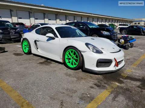 WP0ZZZ98ZGK199692 — 2016 Porsche Cayman, фото 4 с аукциона Copart 19.10.2026, Задняя часть