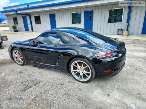WP0AB2A83JK278332 — 2018 Porsche Cayman, фото 2 с аукциона Copart, Подтопление