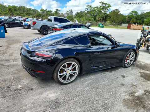 WP0AB2A83JK278332 — 2018 Porsche Cayman, фото 3 с аукциона Copart, Подтопление