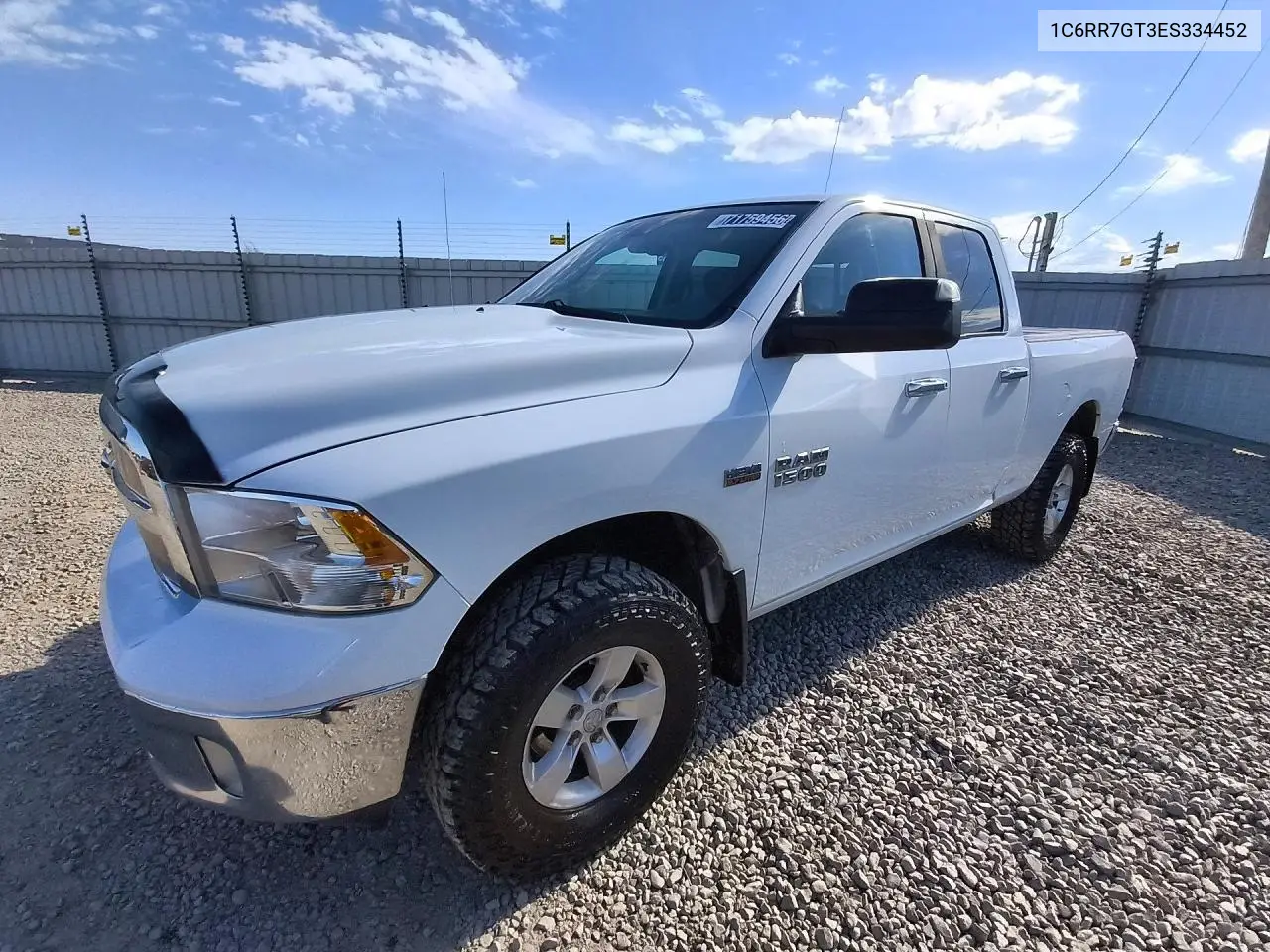 1C6RR7GT3ES334452 RAM 1500 2014 — повреждение Естественный износ, фото до ремонта