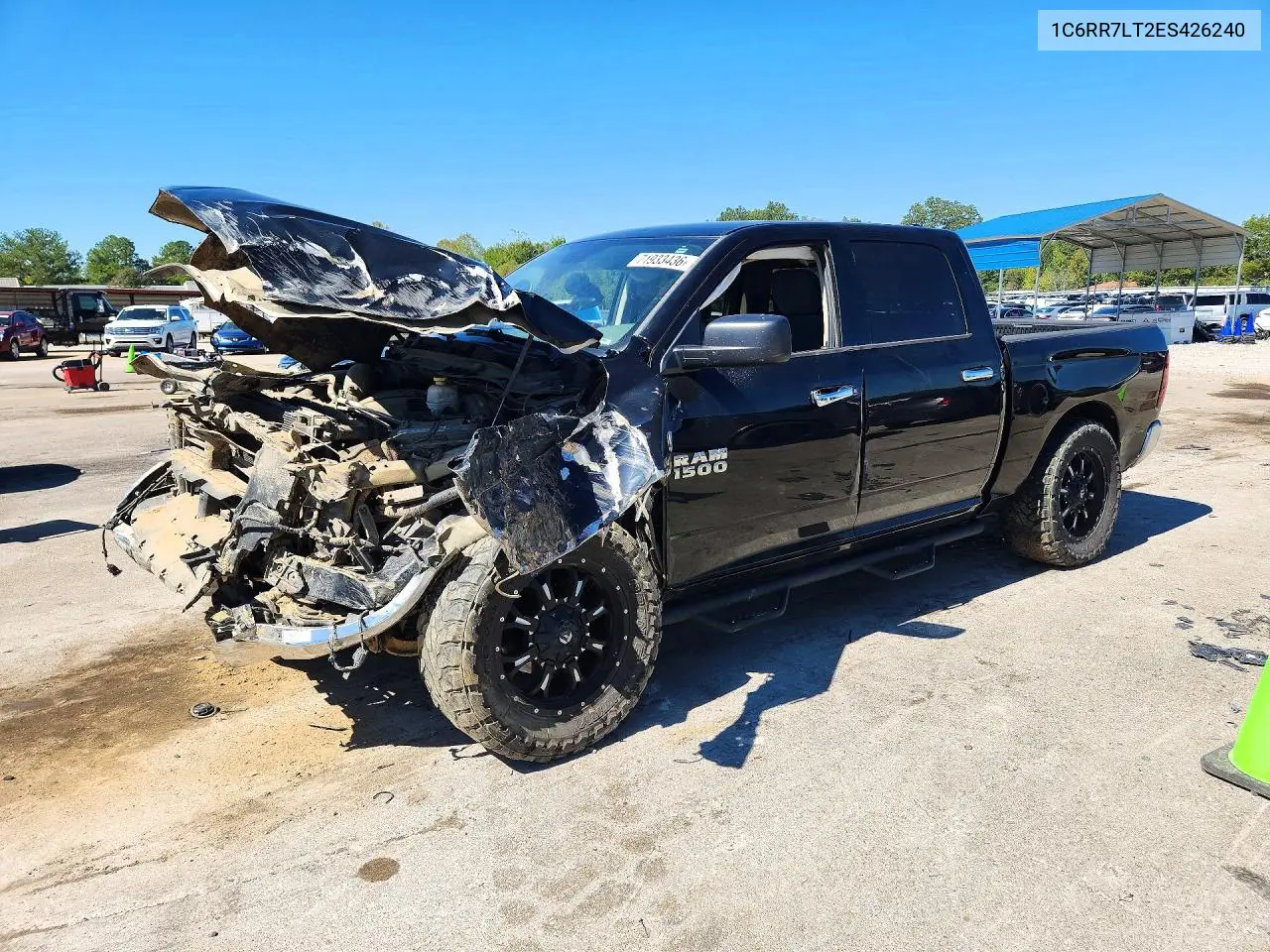 1C6RR7LT2ES426240 RAM 1500 2014 — повреждение Передняя часть, фото до ремонта