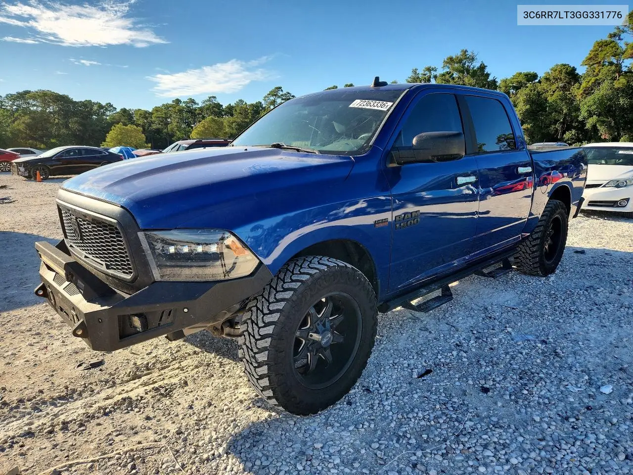 2016 Ram 1500 Slt VIN 3C6RR7LT3GG331776 фото 1