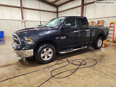 1C6RR7GT3GS228120 — 2016 RAM 1500, Задняя часть, фото до ремонта