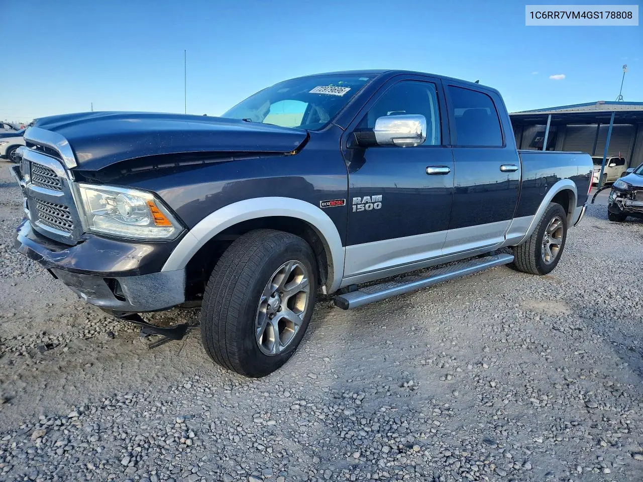 1C6RR7VM4GS178808 RAM 1500 2016 — повреждение Передняя часть, фото до ремонта