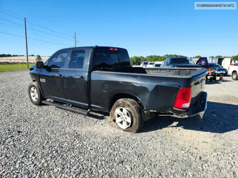 1C6RR6GG4HS741472 — 2017 RAM 1500, фото 2 с аукциона Copart, Передняя часть