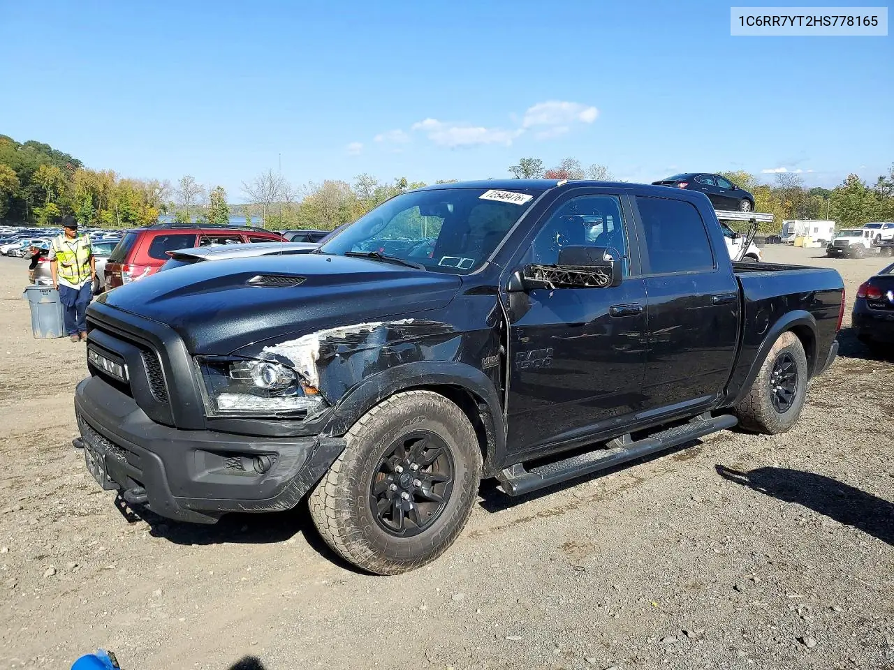 1C6RR7YT2HS778165 RAM 1500 2017 — повреждение Передняя часть, фото до ремонта