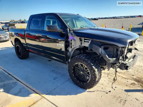 3C6RR7KT2HG523967 — 2017 RAM 1500, фото 4 с аукциона Copart, Передняя часть