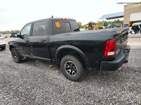 1C6RR7YT6HS794238 — 2017 RAM 1500, фото 2 с аукциона Copart, Естественный износ