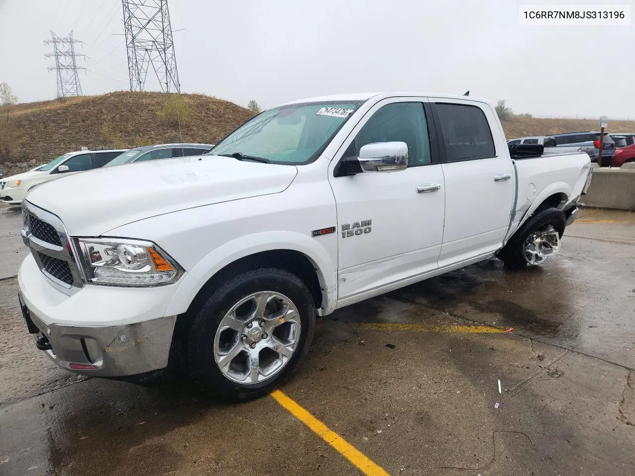 1C6RR7NM8JS313196 RAM 1500 2018 — повреждение Задняя часть, фото до ремонта