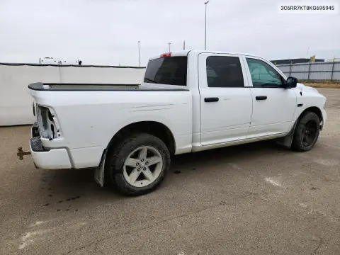2019 Ram 1500 Classic Tradesman VIN 3C6RR7KT8KG695945 фото 3