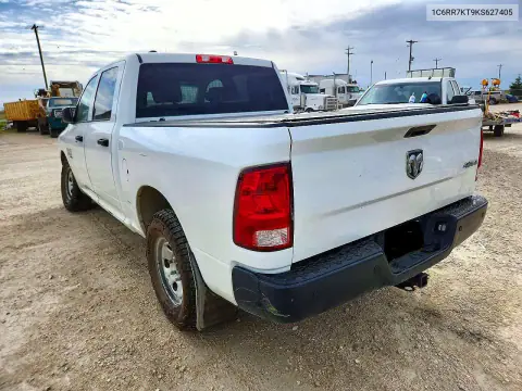 1C6RR7KT9KS627405 — 2019 RAM 1500, фото 2 с аукциона Copart 21.10.2026, Естественный износ