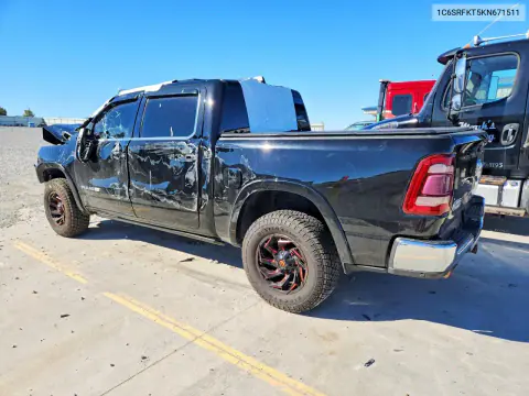 2019 Ram 1500 Longhorn VIN 1C6SRFKT5KN671511 фото 2
