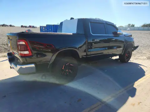 2019 Ram 1500 Longhorn VIN 1C6SRFKT5KN671511 фото 3