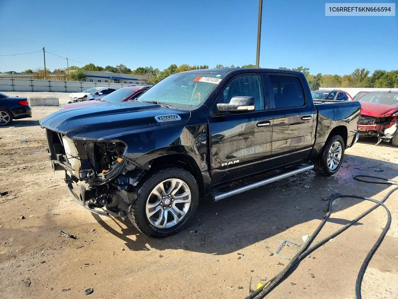 2019 Ram 1500 Big Horn/Lone Star VIN 1C6RREFT6KN666594 фото 1