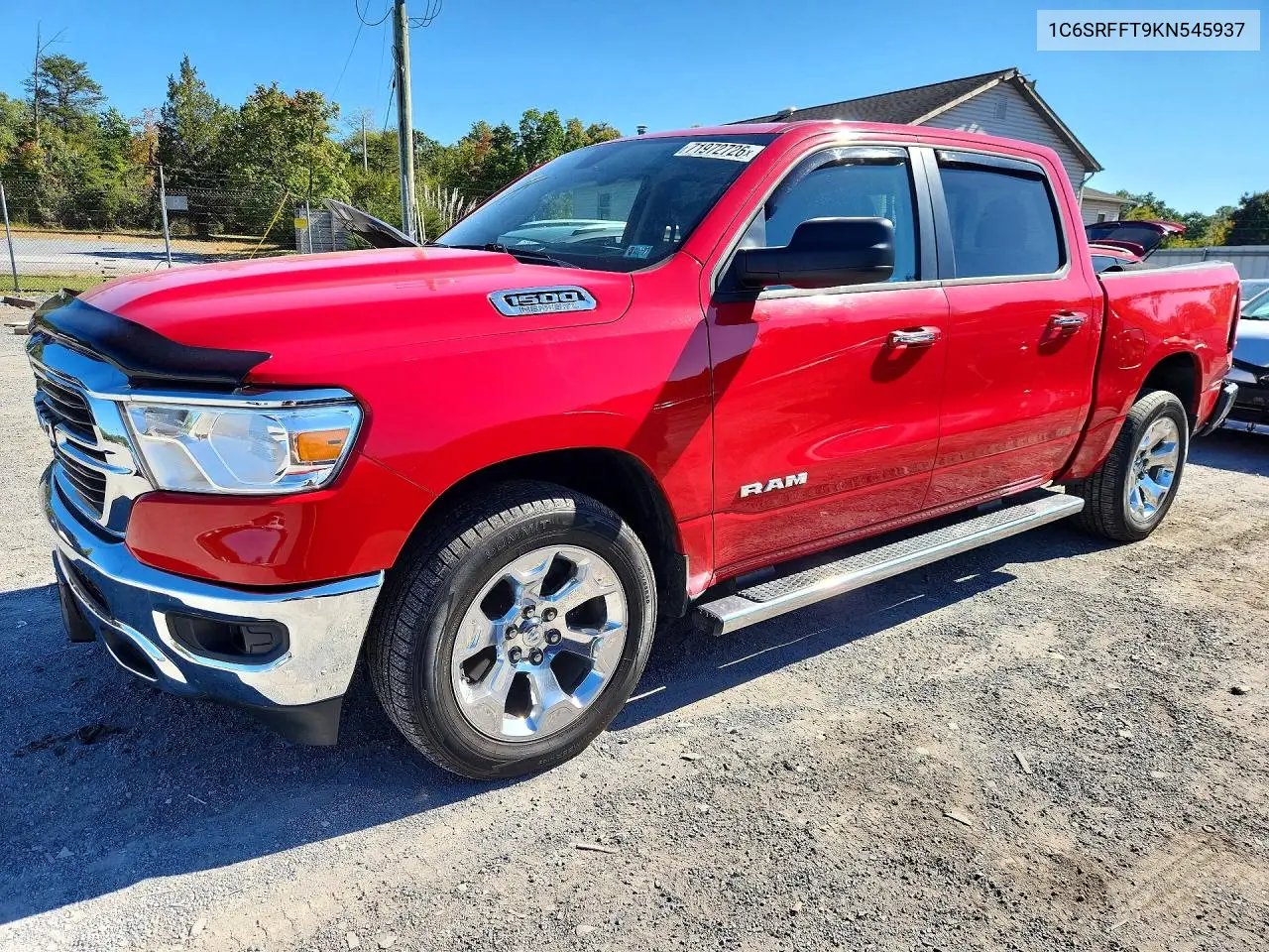 2019 Ram 1500 Big Horn/Lone Star VIN 1C6SRFFT9KN545937 фото 1