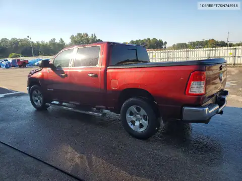 1C6RREFT7KN745918 — 2019 RAM 1500, фото 2 с аукциона Copart, Передняя часть