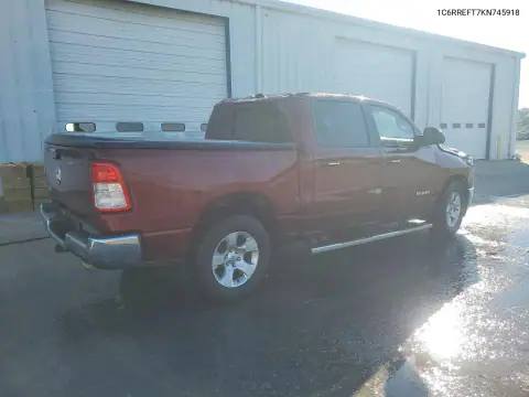1C6RREFT7KN745918 — 2019 RAM 1500, фото 3 с аукциона Copart, Передняя часть