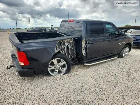 1C6RR6KT9KS508327 — 2019 RAM 1500, фото 3 с аукциона Copart, Задняя часть