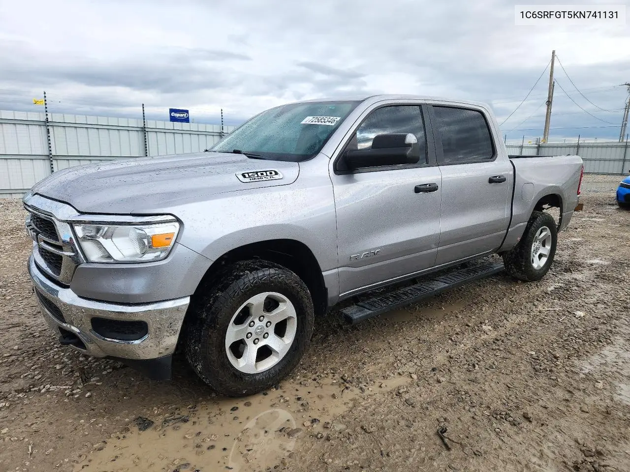 1C6SRFGT5KN741131 RAM 1500 2019 — повреждение Задняя часть, фото до ремонта