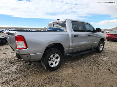 1C6SRFGT5KN741131 — 2019 RAM 1500, фото 3 с аукциона Copart, Задняя часть